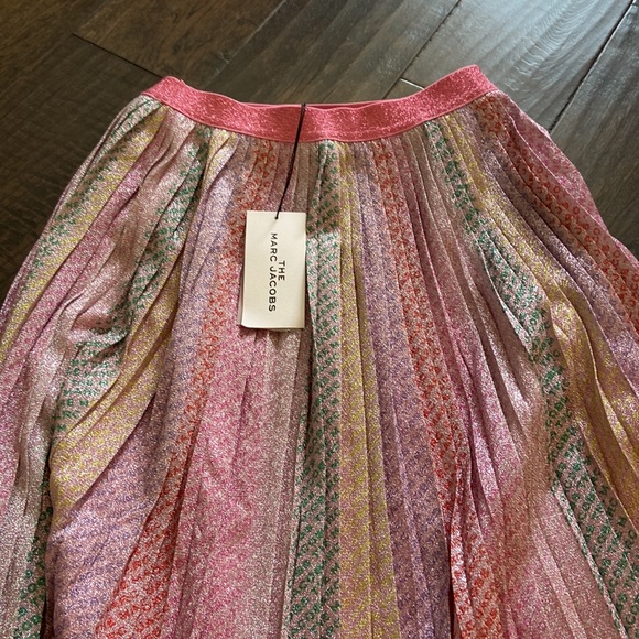 The Marc jacobs metallic pleated skirt rainbow logo print 12Y/156 - Picture 2 of 9